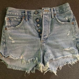 Agolde Parker Denim Shorts